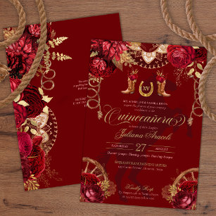 Charro Quinceañera Invitations & Invitation Templates