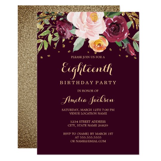 cheap 18th birthday invitations zazzle