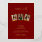 Burgundy & Gold Foil Photo 30th Birthday 