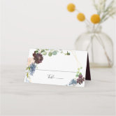Boho Maroon Food Label Tent Cards Burgundy Decor Burgundy Wedding Place Cards Marsala Escort Cards Burgundy Floral Name Cards A040