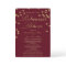 burgundy gold glitter rehearsal dinner