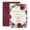 Burgundy gold greenery Christmas baby shower