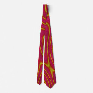 Burgundy Gold Trendy Modern One-of-Kind Custom Neck Tie