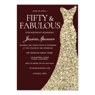 Fabulous 50 Invitations Zazzle