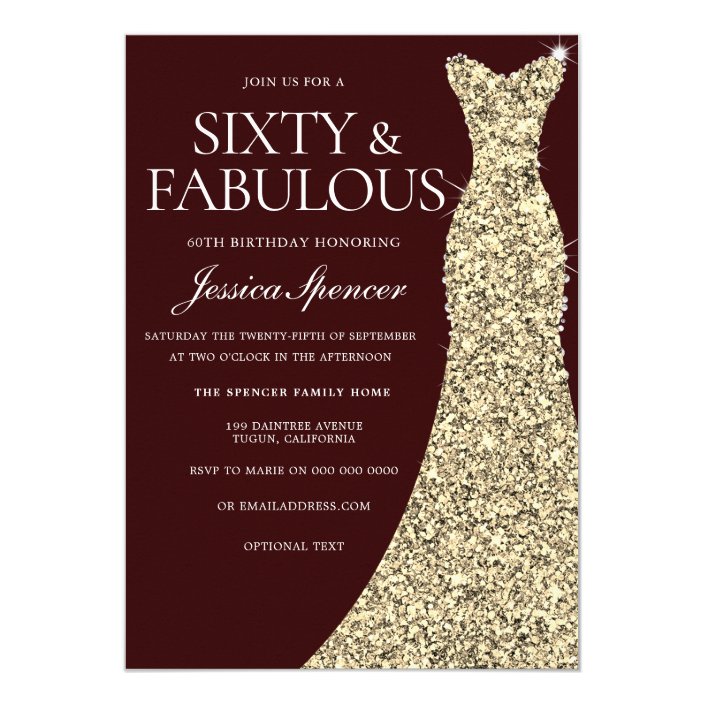 dress for 60th birthday party
