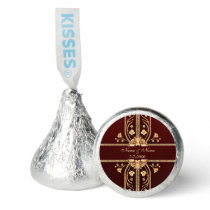 Burgundy Golden Flowers Hershey's Kisses® Hershey®'s Kisses®