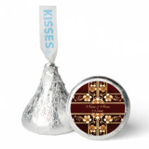 Burgundy Golden Flowers Hershey's Kisses® Hershey®'s Kisses®