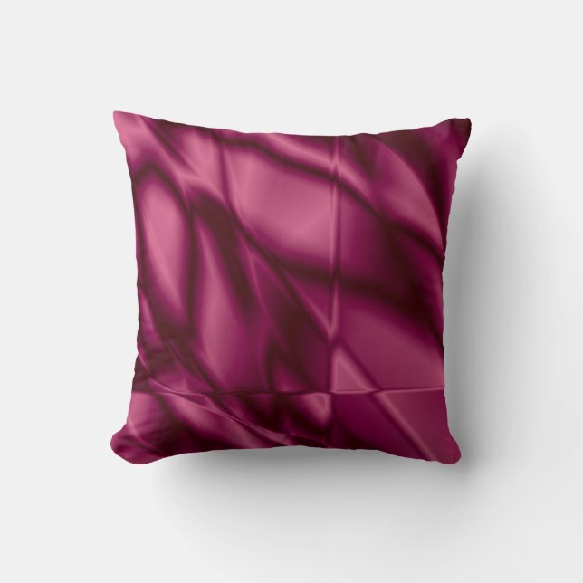 Burgundy Gradient Throw Pillow (Front)