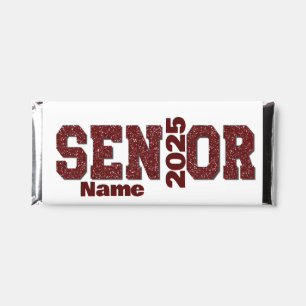Burgundy Graduation Candy Bar Wraps Party Favor