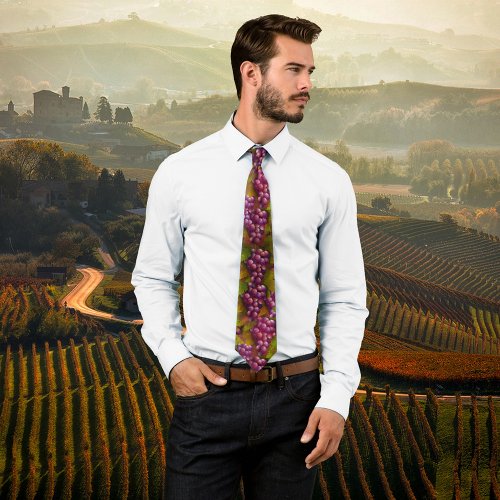 Burgundy Grapes Wine Lover Tie