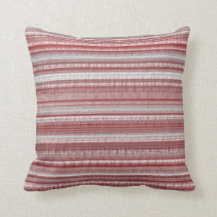 burgundy grey stripes ash maroon pattern throw pillow