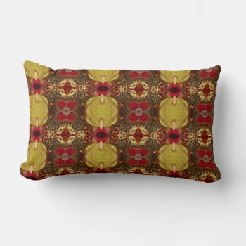 Burgundy Jewel Pattern Pillow by MisfitsEnterprise at Zazzle