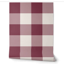 Burgundy Jumbo Buffalo Check Gingham