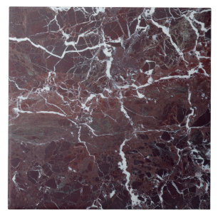 Burgundy marble ceramic tile