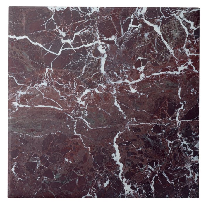 Burgundy marble ceramic tile
