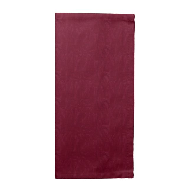 Burgundy Marbled Cloth Napkins (Half Fold)