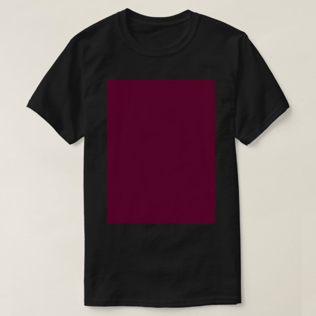 BURGUNDY (Maroon)...Plain...Solid...Block...   T-Shirt (Design Front)