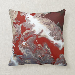 Pillow Decorative Throw Marble Black Red Pillow Decorative Throw Marble Black Red