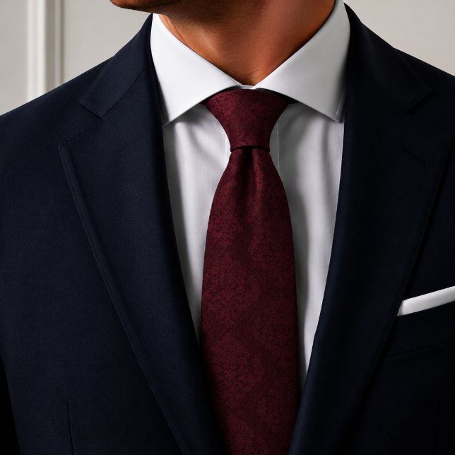 Burgundy Maroon Tone on Tone Neck Tie (Creator Uploaded)