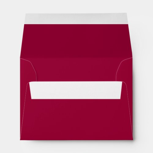 Burgundy Marsala Dark Red A6 4x6 Inside Color Envelope