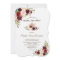 Burgundy Marsala Floral Bridal Shower Tea Party