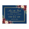 Burgundy Marsala Floral Gold Wedding Save the Date