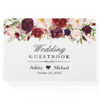 Burgundy Marsala Red Autumn Floral Wedding