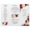Burgundy Marsala Tri-Fold Wedding Program