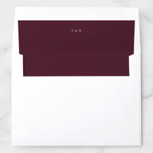 Burgundy Minimalist Envelope Liner