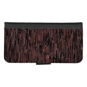 Burgundy mosaic style with rough background iPhone 8/7 wallet case