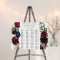 Burgundy & Navy Alphabetical Wedding Seating Chart