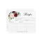 Burgundy Navy Blush Bridal Shower Recipe card