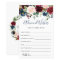 Burgundy Navy Blush Floral Advice & Wishes Cards