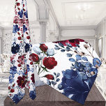 Burgundy Navy Poppy & Peony Garden Wedding Neck Tie<br><div class="desc">A luxury watercolor painted wedding neck tie featuring navy blue and burgundy poppies and peonies in a delightful garden. This navy blue and burgundy wedding floral neck tie is suitable for any occasion.</div>