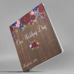 Burgundy Navy Rose Watercolor Wood Lights Wedding<br><div class="desc">This design may be personalized in the area provided by changing the photo and/or text. Or it can be customized by clicking Personalize this Template and then choosing the click to customize further option and delete or change the color of the background, add text, change the text color or style,...</div>