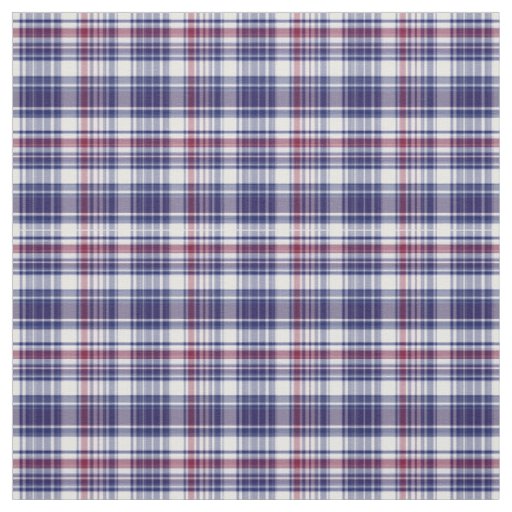 Burgundy Navy White Preppy Madras Plaid Sz2#1 Fabric