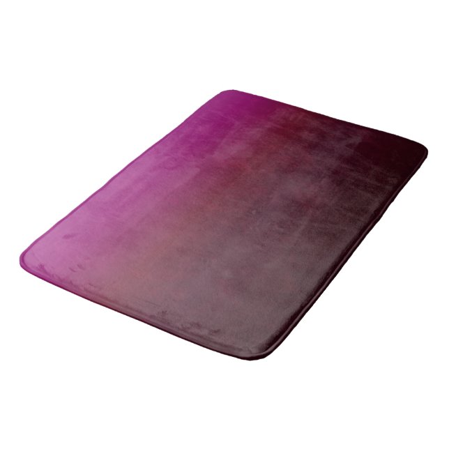 Burgundy Ombre Bathroom Mat (Angled)