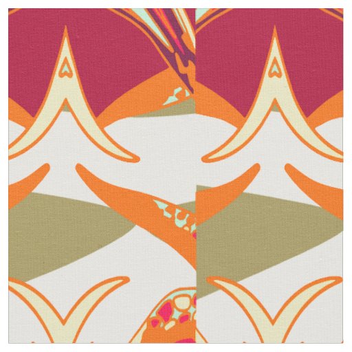 Burgundy ornamental fabric