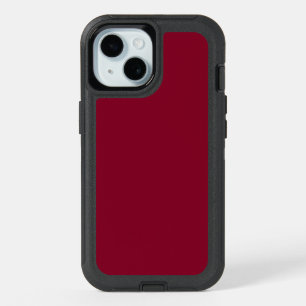 Burgundy Otterbox Defender iPhone 15 Case