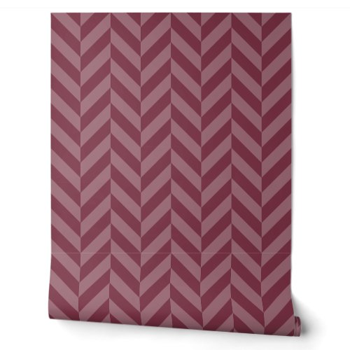 Burgundy Oversized Herringbone Wallpaper Burgundy Oversized Herringbone Wallpaper