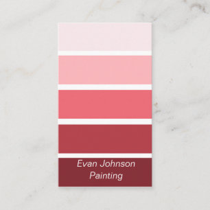 Burgundy Paint Samples Business Card