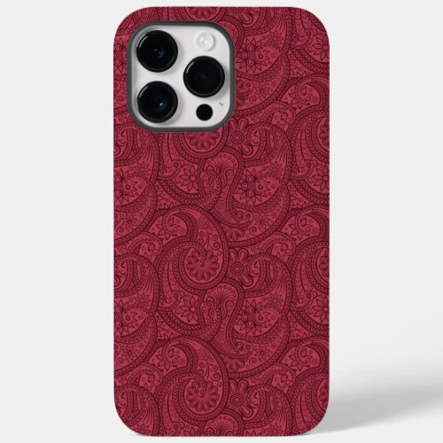 Burgundy Paisley Case_Mate iPhone 14 Pro Max Case