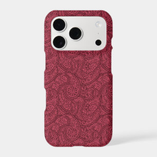 Burgundy Paisley iPhone 17 Pro Case
