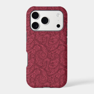 Burgundy Paisley iPhone 17 Pro Case