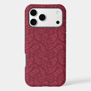Burgundy Paisley iPhone 17 Pro Max Case