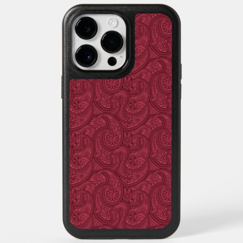 Burgundy Paisley OtterBox iPhone 14 Pro Max Case