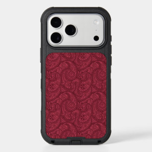 Burgundy Paisley iPhone 17 Pro Max Case