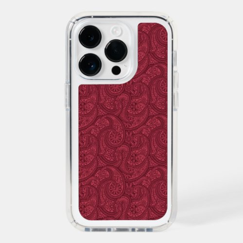 Burgundy Paisley Speck iPhone 14 Pro Case