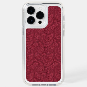 Burgundy Paisley Speck iPhone 14 Pro Max Case