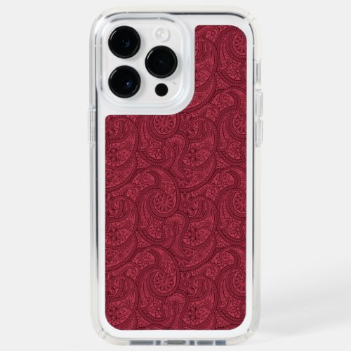 Burgundy Paisley Speck iPhone 14 Pro Max Case